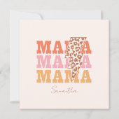 Carte Répétition Rustique "Mama" (Devant)