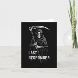 Carte Répondeur Premier Dernier Sarcasique Faucheur Emts