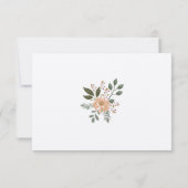 Carte Répondre RSVP Fleurs d'été (Dos)