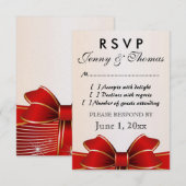 Carte-réponse RSVP (Devant / Derrière)