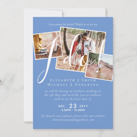 Carte Report du mariage Changement de date Réception (Devant)