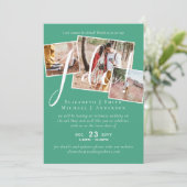 Carte Report mariage Changement de date Réception (Debout devant)