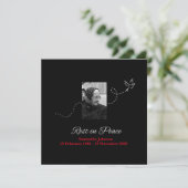 Carte Repos élégant en paix Condolence (Debout devant)