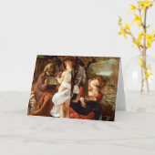 Carte Repos sur le vol en l'Egypte par Caravaggio (Fleur jaune)