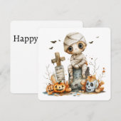 Carte Repose en morceaux - Maman sur la pierre tombale (Devant / Derrière)