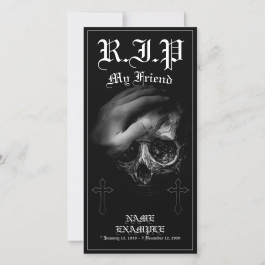 Carte Repose en paix, mon ami (Devant)