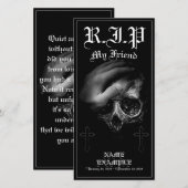 Carte Repose en paix, mon ami (Devant / Derrière)