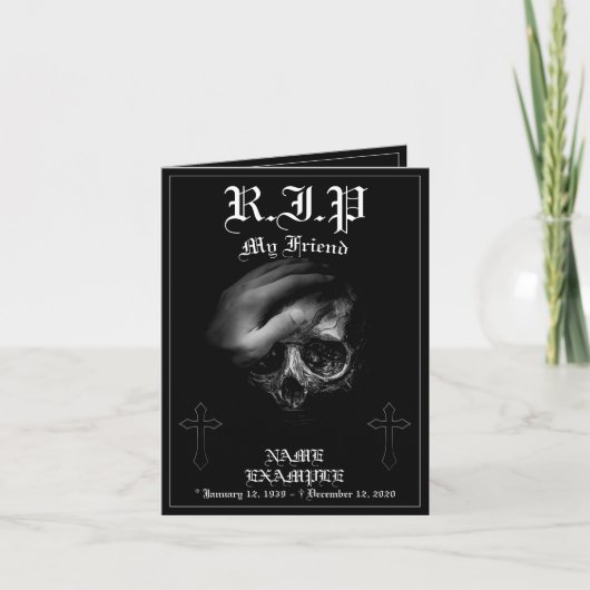 Carte Repose en paix, mon ami (Devant)