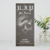 Carte Repose en paix mon ami - vintage (Debout devant)