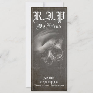 Carte Repose en paix mon ami - vintage