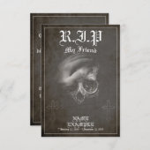 Carte Repose en paix mon ami - vintage (Devant / Derrière)