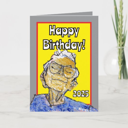 Carte Reposer Ses Yeux Joyeux Anniversaire (Devant)