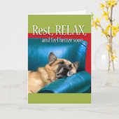 Carte Reposez-vous, détendez-vous et sentez-vous mieux b (Fleur jaune)