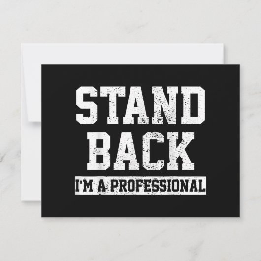 Carte Reposez-vous Je suis un professionnel (Devant)