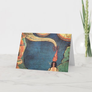 Carte Représentation Bouddhiste Tibétaine Du Tummo