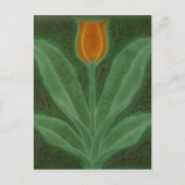 Carte Repro Jaune Vert Tulipe Art Nouveau Carrelag (Devant)