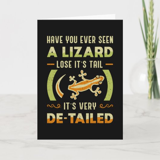 Carte Reptile Lizard Gecko Animal Reptiles Funny Don (Devant)