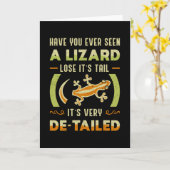 Carte Reptile Lizard Gecko Animal Reptiles Funny Don (Fleur jaune)
