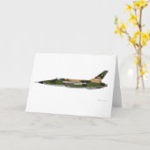 Carte République F-105 Thunderchief (Fleur jaune)