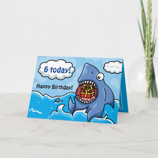 Carte Requin d'anniversaire (Devant)
