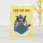 Carte Requin de bureau (Fleur jaune)