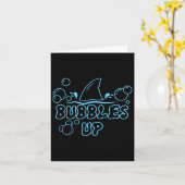 Carte Requin drôle fait des bulles pour les amateurs de (Fleur jaune)