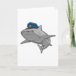 Carte Requin en tant que policier Police