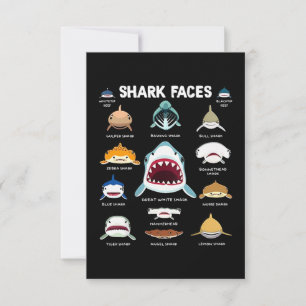 Carte Requin face Sharkaholic
