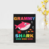 Carte Requin Grammy  (Fleur jaune)