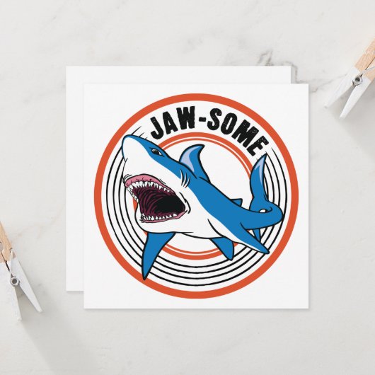 Carte Requin Jawsome (Devant/Arrière en situation)