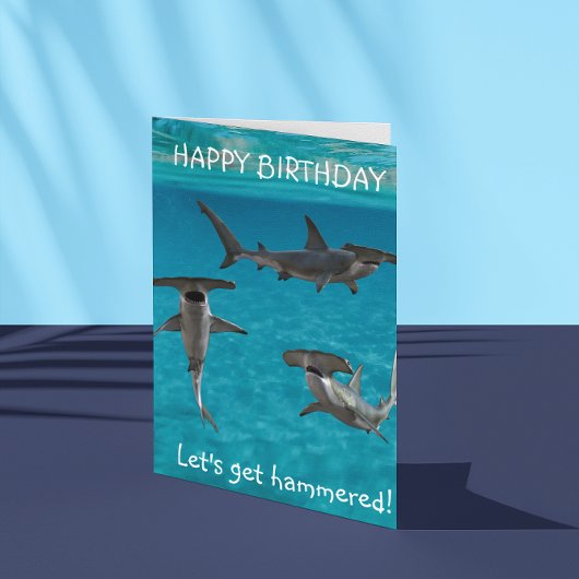 Carte Requin Marteau Anniversaire Drôle