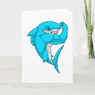 Carte requin-marteau en tant que culturiste au Bodybuild