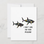 Carte Requin misogynie (Devant)