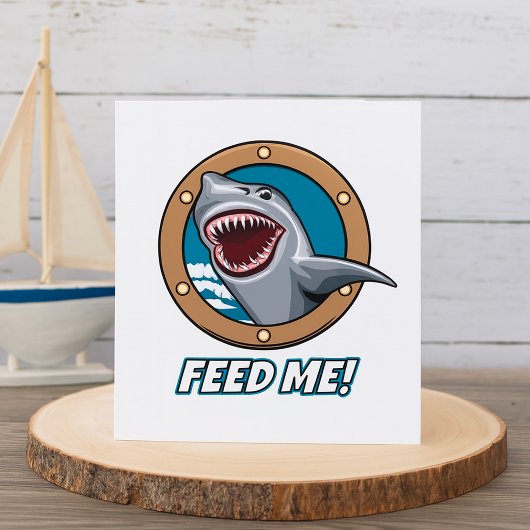 Carte Requin Nourris Moi