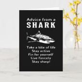Carte Requin Poisson Mer Ailette de Requin Océan Idée Ca (Fleur jaune)