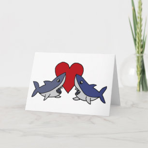 Carte Requins stupides dans l'art de l'amour