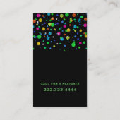 Carte réseau couleur Neon Confetti (Dos)