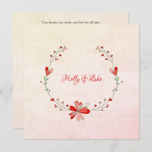 Carte Réseau Floral Design for à Spring Outdoor Event (Devant / Derrière)