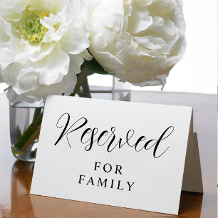 Carte Réservé À La Fête D'Engagement De Réception De Mar