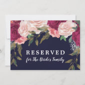 carte réservée à la famille de la mariée modifiabl (Dos)