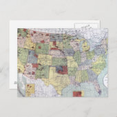 CARTE : RÉSERVES, 1892 (Devant / Derrière)