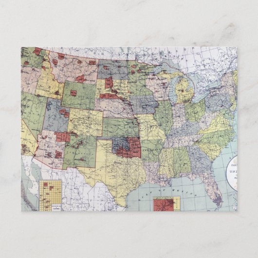 CARTE : RÉSERVES, 1892 (Devant)