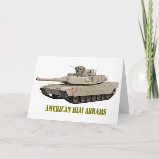 CARTE RÉSERVOIR AMÉRICAIN DE M1A1 ABRAMS (Devant)