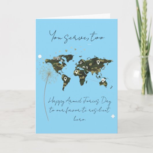 Carte Resilient Military Child Armed Forces Day (Devant)