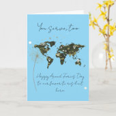 Carte Resilient Military Child Armed Forces Day (Fleur jaune)