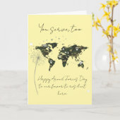 Carte Resilient Military Child Armed Forces Day (Fleur jaune)