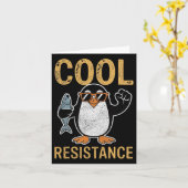 Carte Résistance Cool subtile Tarifs de pingouin protest (Fleur jaune)