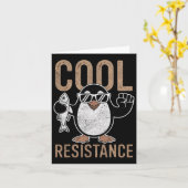 Carte Résistance Cool subtile Tarifs de pingouin protest (Fleur jaune)