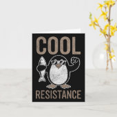 Carte Résistance Cool subtile Tarifs de pingouin protest (Fleur jaune)