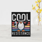 Carte Résistance Cool subtile Tarifs de pingouin protest (Fleur jaune)